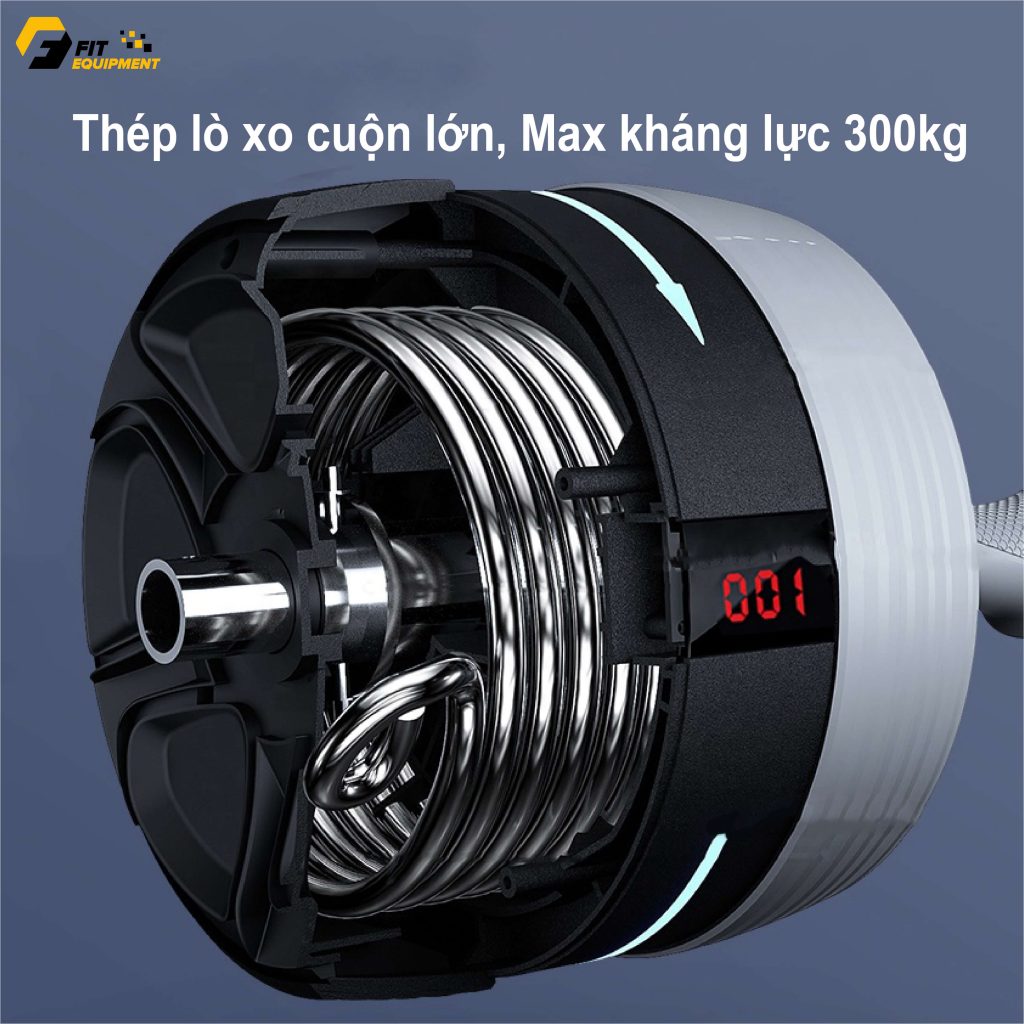CON LĂN TẬP BỤNG TRỞ KHÁNG TÍCH HỢP LED AB WHEEL 7 con lăn tập bụng trở kháng tích hợp LED