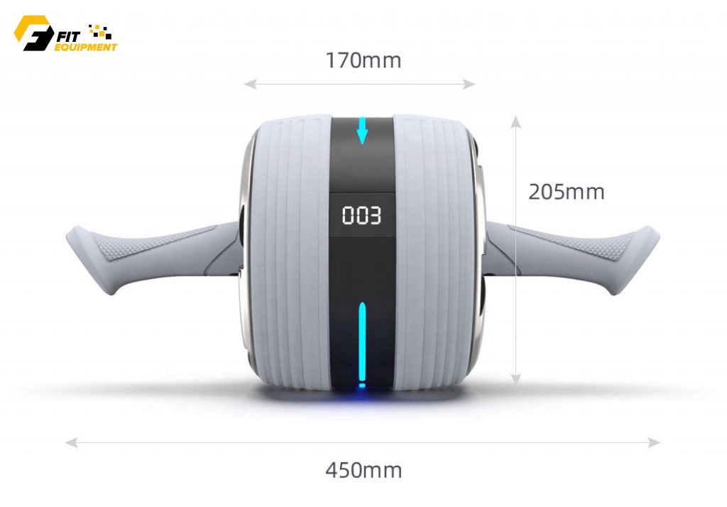 CON LĂN TẬP BỤNG TRỞ KHÁNG TÍCH HỢP LED AB WHEEL 6 con lăn tập bụng trở kháng tích hợp LED