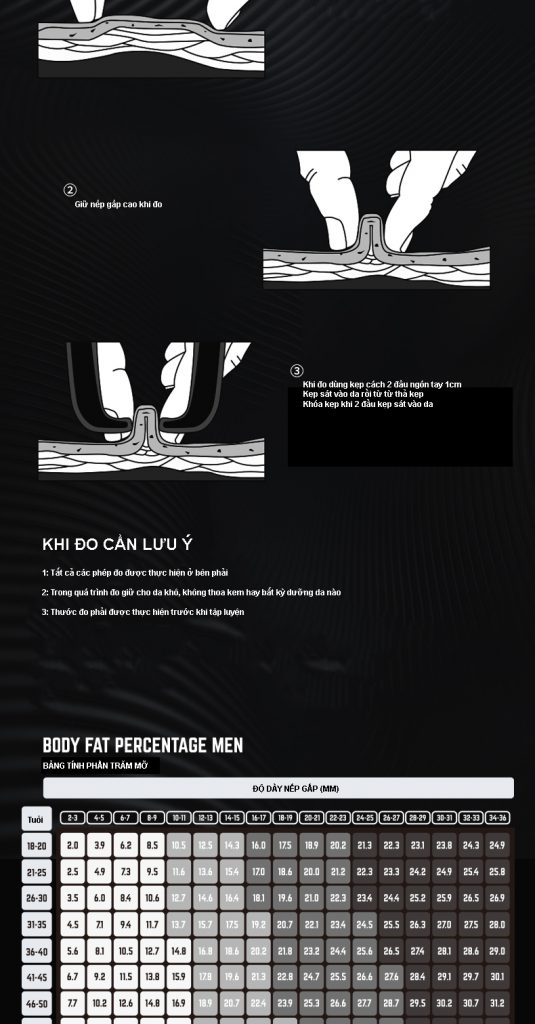 Bộ thước kẹp đo mỡ ( Body fat feet) 20 11