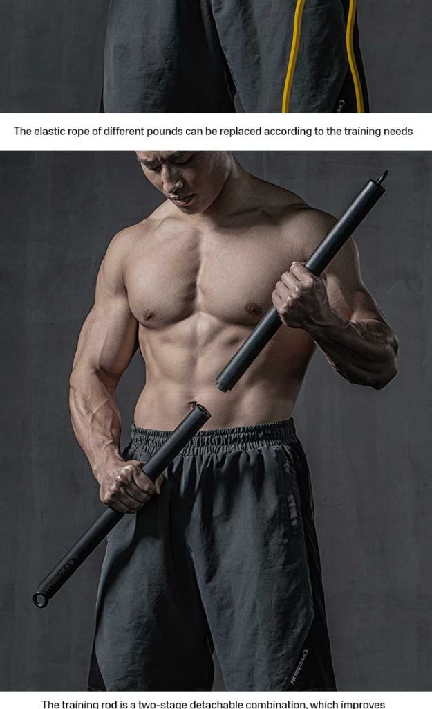 Thanh tập luyện trở kháng (Resistance Band Bar) 32 FG86 17