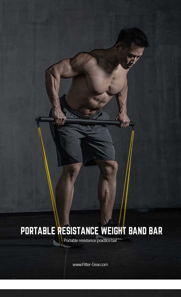 Thanh tập luyện trở kháng (Resistance Band Bar) 22 FG86 7